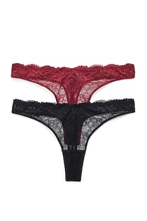 2er-Pack V-förmiger String