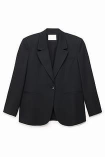 Buckle Detail Oversized Blazer