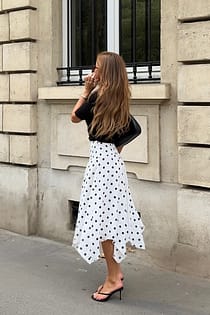 Asymmetric Midi Skirt