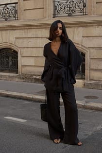 Lyocell Elastic Waist Pants