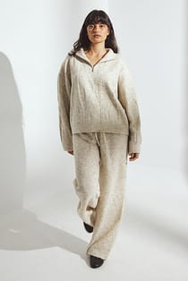Half Zip Knitted Sweater