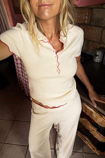 Knitted Scallop Edge Top
