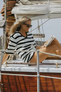 Knitted Striped Top