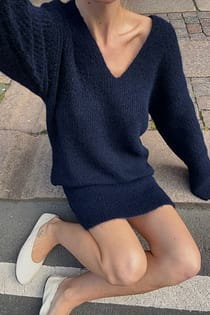 Knitted V-Neck Sweater