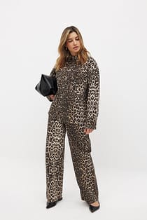 Leopard Print Denim