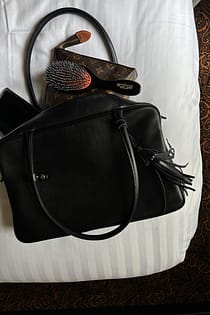 Leather Tassel Bag Charm