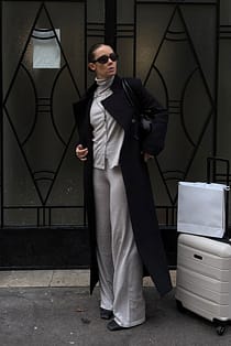 Merino Wool Knitted Mid Waist Pants