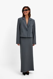 Maxi Belt Loop Detail Skirt
