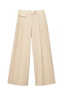 Mid Waist Wide Leg Pants