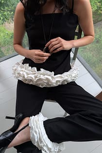 Pantalon à volants