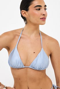 Shiny Triangle Bikini Top