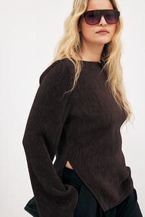 Blouse met zijsplit