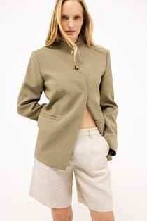Tailored Linen Shorts
