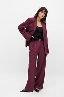Wide High Waist Suit Pants