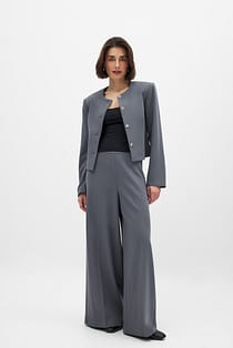 Wide High Waist Suit Pants