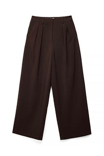 weite Anzughose mit hoher Taille