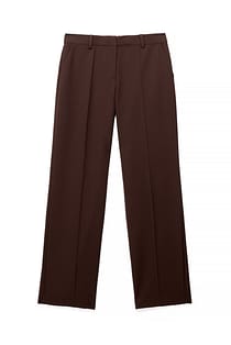 Wijde broek met mid-rise taille