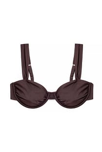 drapierter Bikini-BH mit breiten Trägern