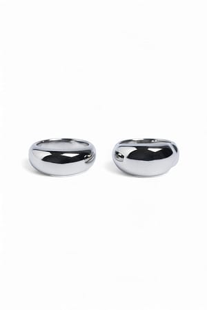 Silver Pack de 2 anillos
