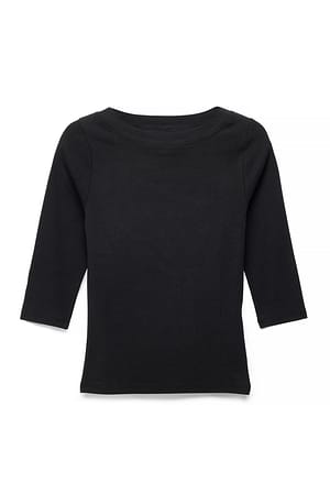 Black 3/4 Jersey-Oberteil