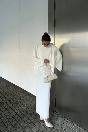 Cream Cape en tricot
