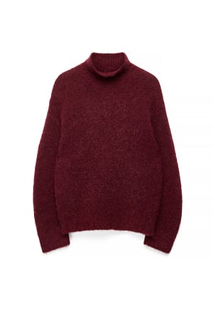 Dusty Pink Alpaca Blend Oversized Sweater