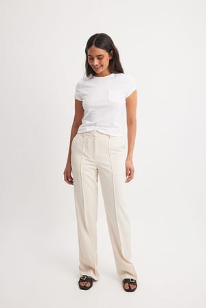 Back Slit Suit Pants