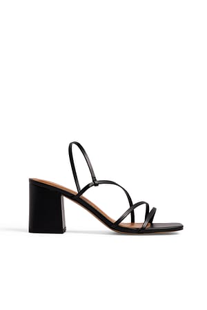Basic Strappy Block Heels