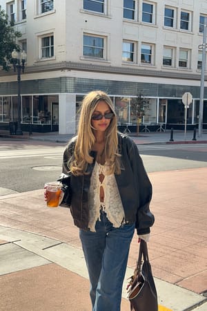 Cropped Bomber Jacket