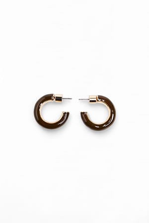 Brown Brown Hoops