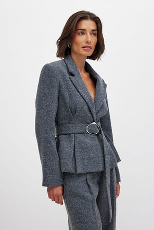 Buckle Detailed Blazer