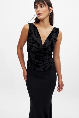 Burn Out Velvet Top