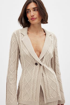 Kabelstrikket blazer
