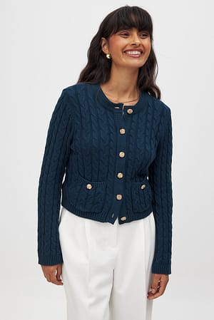 Cable Knitted Cardigan