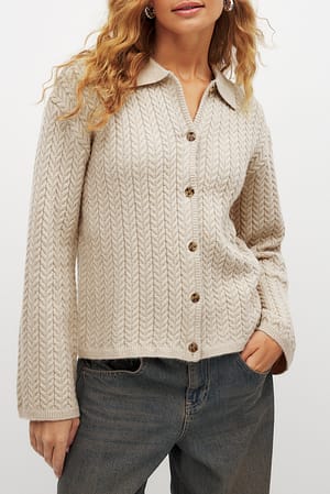 Cable Knitted Cardigan