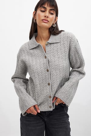 Kabelstrikket cardigan