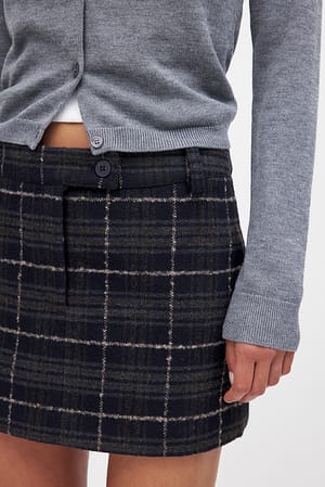 Checked Mini Skirt