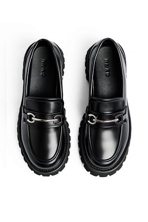 Black Chunky Loafers