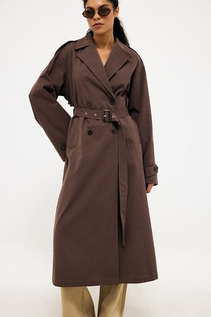 Brown Klassischer Trenchcoat