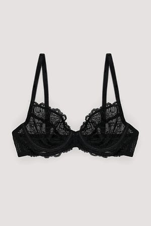 Soutien-gorge classique en dentelle non doublée
