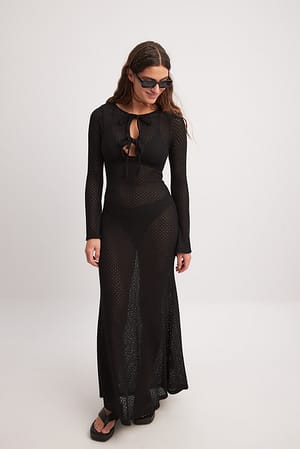 Maxi-Häkelkleid