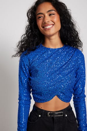 Blue Paljett-topp