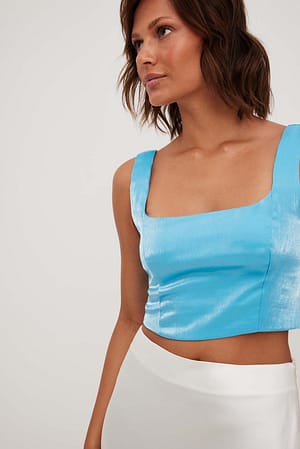 Deep Square Neckline Top