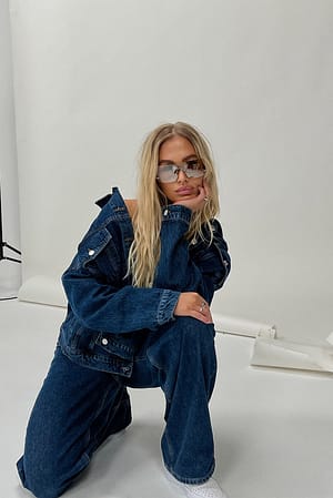 Übergroße Jeansjacke