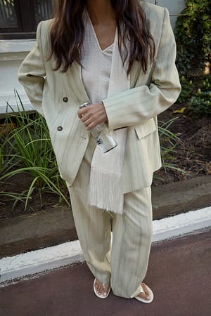 Light Green Dobbelspent blazer