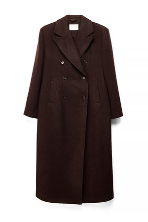 Brown Double Breasted Coat