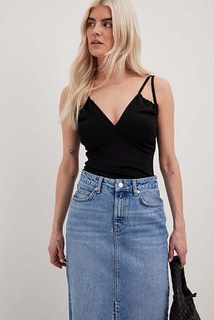 Body mit doppelten Trägern