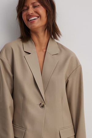 Dropped Shoulder Relaxed Blazer