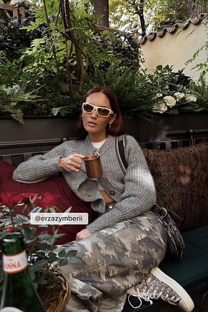 Cargo-Taschenhose mit mittlerer Taille