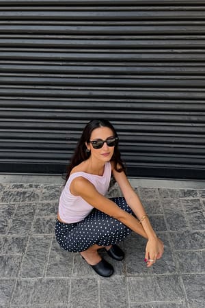 LT Pink Twist Back Top